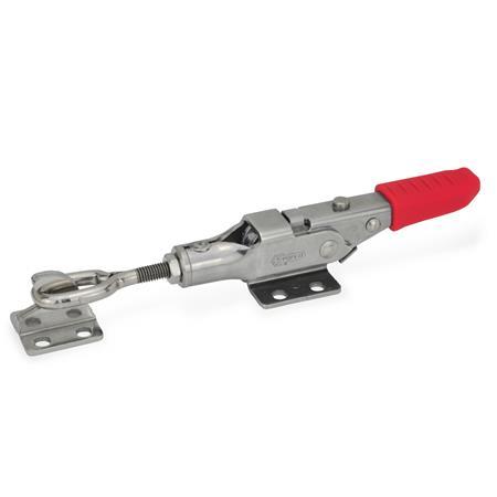 Otto Ganter Stainless Steel Latch Type Toggle Clamp with Locking Mechanism, GN 853